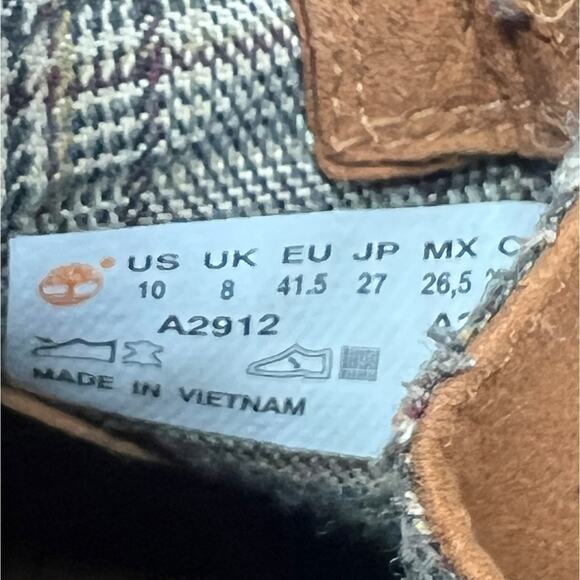 Timberland Women’s Sienna Brown Leather Embossed Ankle Boot Size US 10 - Picture 11 of 12